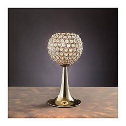 Luminaire Center Lampe de Table Ava 2 Ampoules doré/cristal