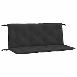 Maison Chic Coussins Confort,Coussins de banc de jardin 2 pcs noir 120x50x7 cm tissu Oxford -GKD80422