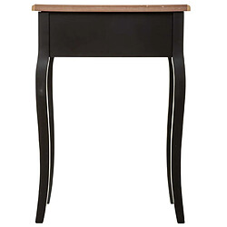 Acheter Pegane Table de chevet / Table de nuit coloris noir - Longueur 47,1 x Profondeur 30 x Hauteur 65,5 cm