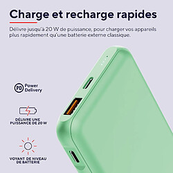 Acheter SANAG Redoh Batterie Externe 10000Mah Charge Rapide 20W, Pd 18W Usb-C, Qc 3.0 Usb, 50% Plastiques Recyclés, Câble Inclus, Power Bank Chargeur Iphone, Ipad, Samsung, Xiaomi, Tablette - Vert