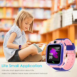 Universal Smartwatch pour enfants SOS Mobile Watch Smartwatch pour enfants avec carte SIM photo imperméable IP67 Cadeau pour enfants IOS | Smartwatch (rose) pas cher