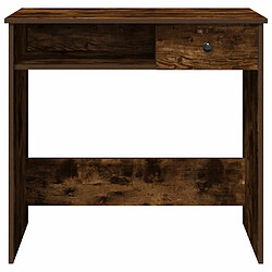 Acheter vidaXL Bureau chêne fumé 80x40x75 cm bois d'ingénierie