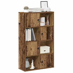 vidaXL Bibliothèque vieux bois 60x24x101,5 cm bois d'ingénierie