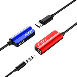 Avis Wewoo Câble 0.12m Métal Type-C Femelle + 3.5mm Jack à Type-C Mâle Écoute & Recharge Audio 2 en 1, Pour Galaxy, Huawei, Xiaomi, LG, HTC & Autres Téléphones Intelligents Noir