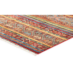 Vidal Tapis de laine 296x245 rouge Torkman pas cher