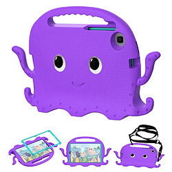 Coque en TPU avec bandoulière et fente pour stylo violet pour votre Samsung Galaxy Tab A7 Lite 8.7-pouces SM-T220/SM-T225