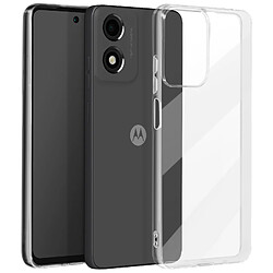 Avizar Coque Fine pour Motorola Moto E14 Épaisseur 0.3mm Anti-humidité Transparent