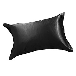 100% Mulberrry Soie Taie D'oreiller King - Size 19x29 -taie D'oreiller Noir