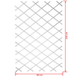 Acheter Nature Palissade de jardin 50 x 150 cm PVC Blanc