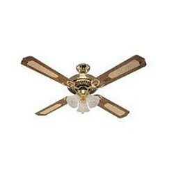 Westinghouse Ventilateur Monarch Trio 132cm Laiton Chene Acajou