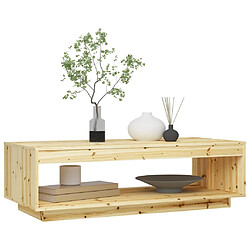 Acheter ComfortXL Table Basse 110x50x33,5 Cm Bois De Sapin Massif