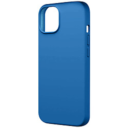 Avizar Coque pour iPhone 15 Plus Silicone Premium Semi rigide Finition Mate Douce Bleu