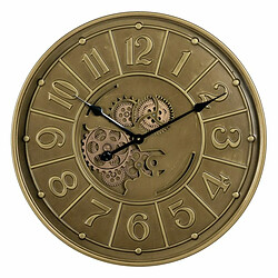 BigBuy Home Horloge Murale Doré Fer 60 x 8 x 60 cm