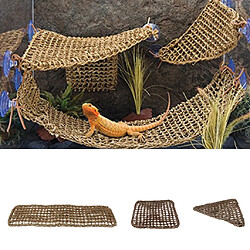 NOUVEAU 3 Pcs Reptile Hamac Lézard Transat Barbu Dragons Habitat Swing Jouets