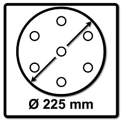 Festool Abrasifs maillé STF D225 P120 Granat Net/25 225 mm / 25 pièces.( 203314 )