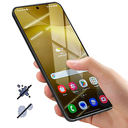 Acheter Avizar Verre Trempé pour Galaxy S24 Plus Anti-traces Biseauté 5D Full Glue Noir