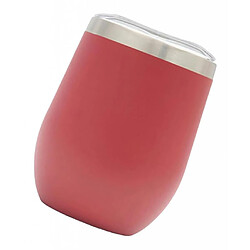 Acheter Tasse Rouge Isolée Par Vide D'acier Inoxydable De Gobelet En Verre De Vin De 12oz