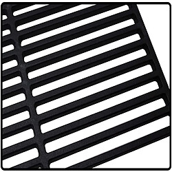 Bcelec HBG54 Grille de barbecue en fonte émaillée 54x34cm grille de cuisson, grill à bois ou gaz