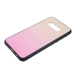 Coque en TPU verre de couleur dégradé or/rose pour votre Samsung Galaxy S10e