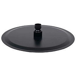 Avis vidaXL Pomme de douche pluie Acier inoxydable 25 cm Ronde Noir