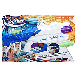 Avis Hasbro Pistolet à Eau et à Fléchettes Super Soaker DartFire avec 5 Fléchettes Blanc / Bleu