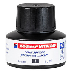 Recharge pour marqueur permanent Edding E21 25 ml - Noir