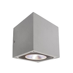 Cube applique murale LED 15W applique murale IP54 à double faisceau éclairage extérieur entrée façades balcon jardin 230V GRIS