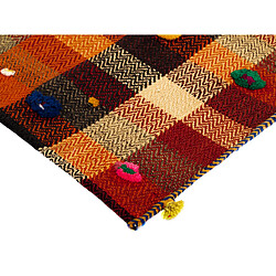 Avis Vidal Tapis de laine 230x148 orange Jajim