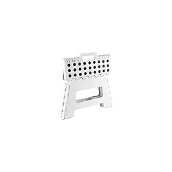 Venteo - Marche Pied Pliant - Résiste jusqu'à 150kg de charge - Pliable - 31.5 x 25.5 X 22 cm - Blanc