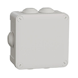 boite de dérivation - avec embouts - 105 x 105 x 55 mm - blanc - schneider electric imt05025