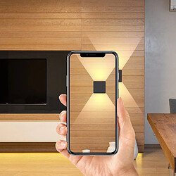 ZMH LED Wall Lights Wall Lights Black - Appliques d'extérieur modernes Chambre à coucher pas cher