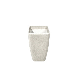 Beliani Lot de 2 pots de fleurs en pierre beige 74 x 32 x 45 cm BARIS pas cher