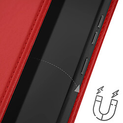 Avizar Housse pour Samsung Galaxy S24 Plus Cuir Véritable Porte-carte Rouge pas cher