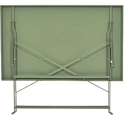 Acheter The Home Deco Factory Table de jardin pliante Palerme 110 x 70 cm vert kaki.