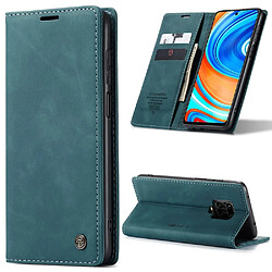 Etui en PU auto-absorbé bleu pour votre Xiaomi Redmi Note 9 Pro/Note 9 Pro Max/Note 9S