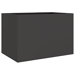 Maison Chic Jardinière,Bac à fleurs - pot de fleur noir 62x40x39 cm acier laminé à froid -GKD49283