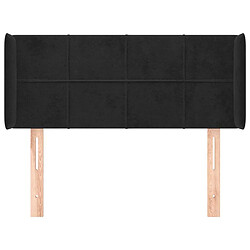 Avis Maison Chic Tête de lit moderne avec oreilles pour chambre - Décoration de lit Noir 83x16x78/88 cm Velours -MN57231