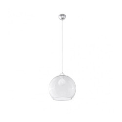 Acheter Luminaire Center Suspension BALL verre/acier transparent/chrome 1 ampoule