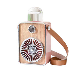 JJBRDZ-Ventilateur de Refroidissement 3 en 1 Ventilateur USB Suspendu au Cou Mini Refroidisseur d'Air Ventilateur de Refroidissement Portable Ventilateur Sans Lame Rechargeable Rose