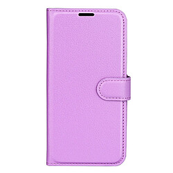 Etui en PU texture litchi avec support, violet pour votre TCL 30 V 5G