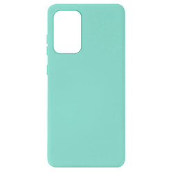 Avizar Coque Samsung Galaxy A72 Silicone Semirigide Finition Soft Touch Fine Turquoise