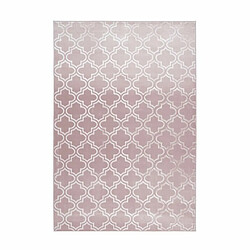 Paris Prix Tapis Vintage Fait Main Monroe I Rose 80 x 300 cm