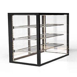 Vitrine Neutre Large Série Integra 3 Niveaux - 1000x820 mm - SAYL