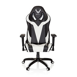 Chaise gaming / Chaise de bureau PROMOTER I similicuir noir / blanc hjh OFFICE