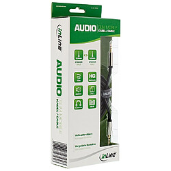 Câble audio mince InLine® 3,5 mm mâle à mâle stéréo 10 m