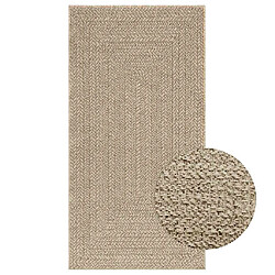 vidaXL Tapis ZIZUR beige 80x150 cm aspect de jute intérieur extérieur