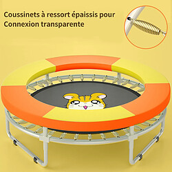 Acheter IKIDO Trampoline avec filet de protection, trampoline exterieur enfant,trampoline rond pour enfants avec clôture de sécurité,filet de sécurité respirant,orange