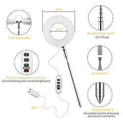 INF Éclairage végétal pour plantes en pot blanc chaud/blanc