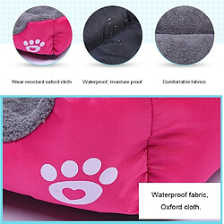 Avis Wewoo Panier pour chien Coussin Tapis de Teddy Dog, chenil, chaud, couleur bonbon, Four Seasons, taille: XXL, 95 × 72 × 18cm (Magenta)