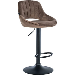 Non Tabouret de bar Milet velours noir